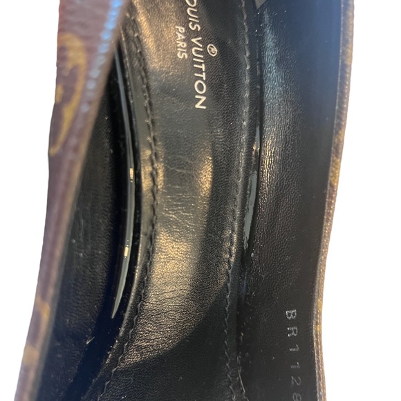 Louis Vuitton Cherie Pump Monogram Leather Heels 100% Authentic, Size 39 1/2 - Picture 3 of 4